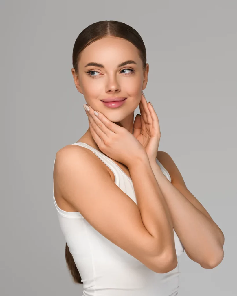 Cute and Pretty girl with white dress | Get Skincare treatment in A Nu U Aesthetics at Congers, New York